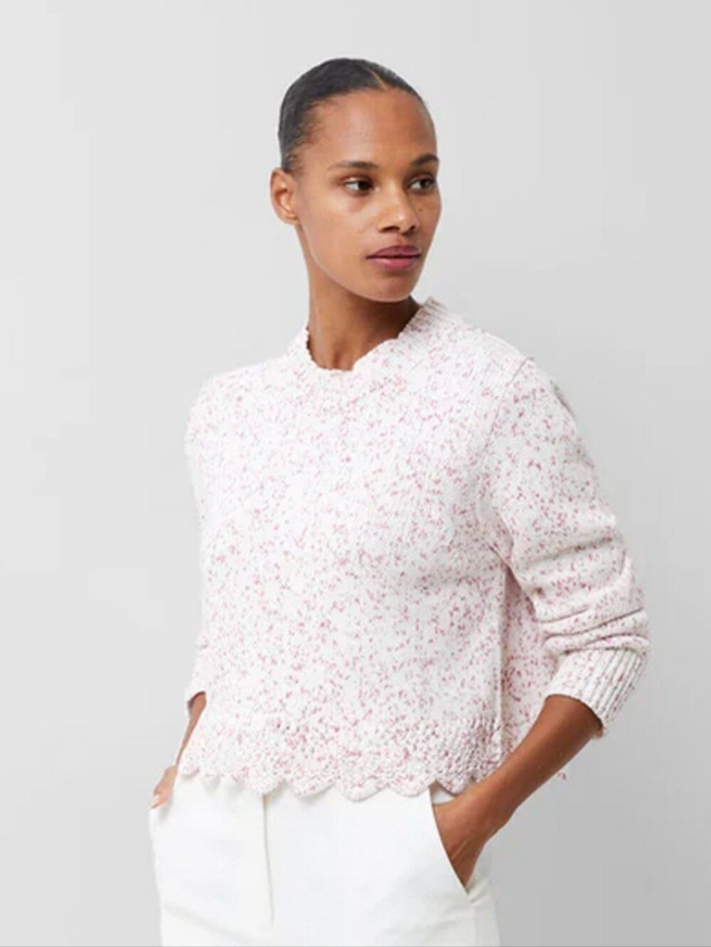 French ConnectionWomens Nevanna Hem Detail Sweater-SM #098